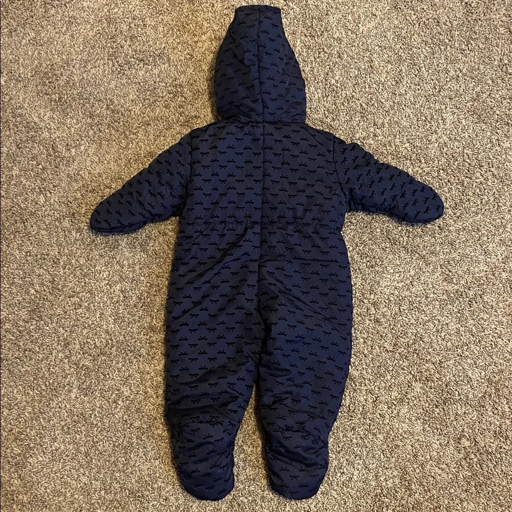 Starting Out Hooded Baby Snowsuit Winter Coverall Navy Blue 3-6 Months Bunting